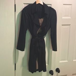 All Saints Black  Bexley Mac Trench - small